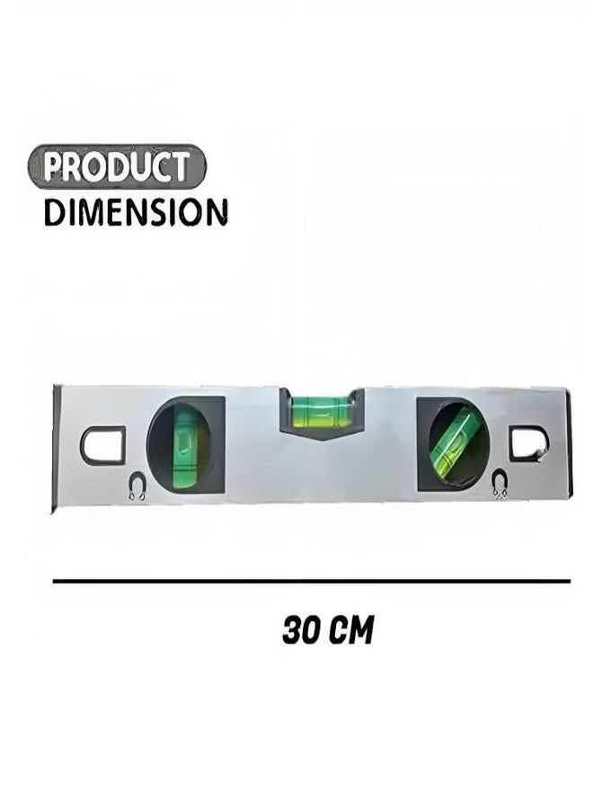 ziodic 12inch water level Indicator/Aluminium scale Magnetic Carpenter's (30 cm) /Magnetic Carpenter's Level indicator for Home Renovation - Image 3